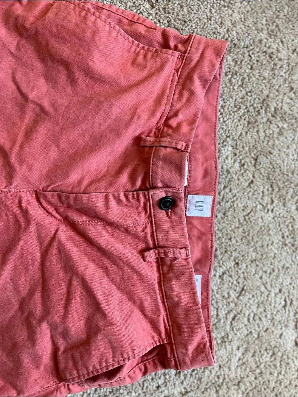 GAP Essential Khaki Dusty Red Chino Shorts Men’s Size 29 10” Inseam Summer